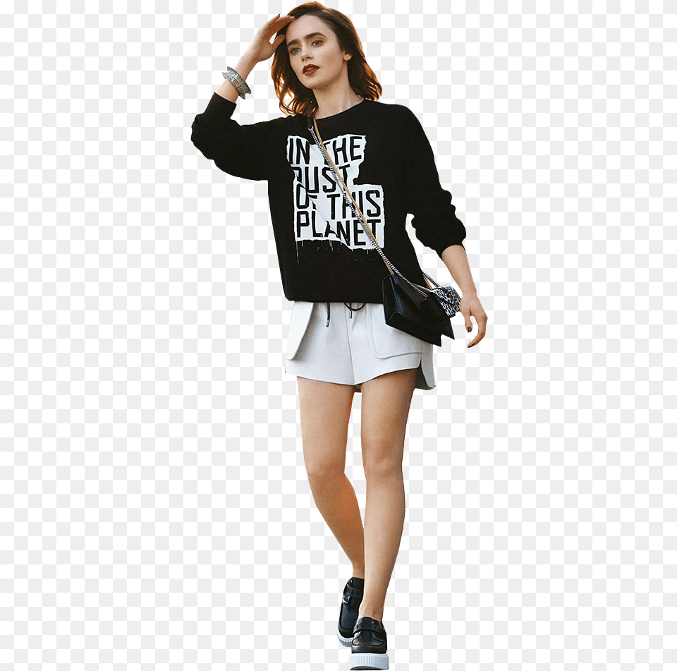 The Art Of War Graphics Outfits Lily Collins, Accessories, Sleeve, Skirt, Shorts Png