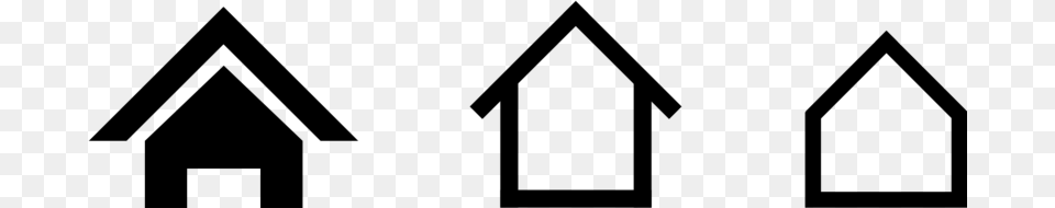 The Art Simple Home Icon, Gray Png