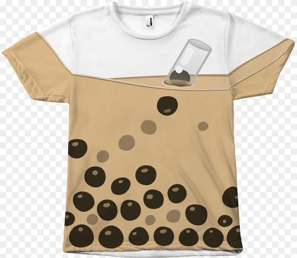 The Artistic And Creative Boba Tea Lovers Like To Contribute Bubble Tea Shirt, Clothing, T-shirt, Pattern Free Png Download