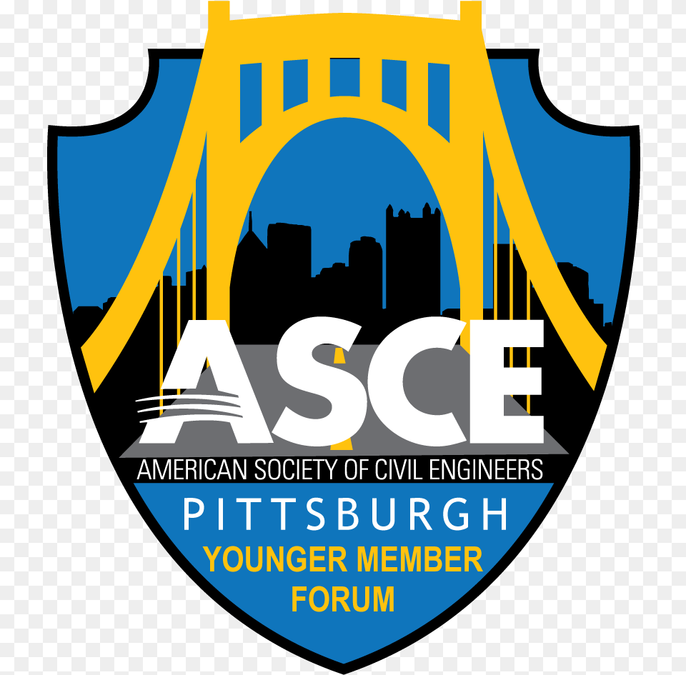 The Asce Pittsburgh Younger Member Forum Provides An American Society For Civil Engineer, Advertisement, Logo, Poster, Arch Free Png