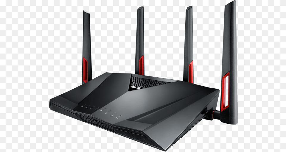 The Asus Rt Ac88u Dual Band Wireless Ac3100 Gigabit Asus Rog Wifi Router, Electronics, Hardware, Modem, Computer Free Transparent Png