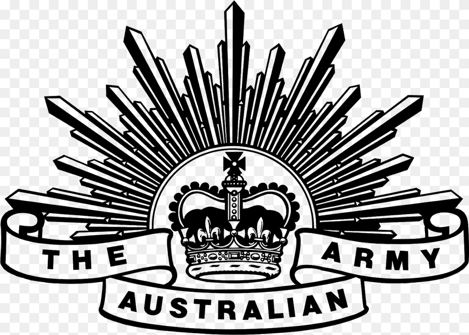 The Australian Army Logo Vector Australian Army Rising Sun, Gray Free Png Download
