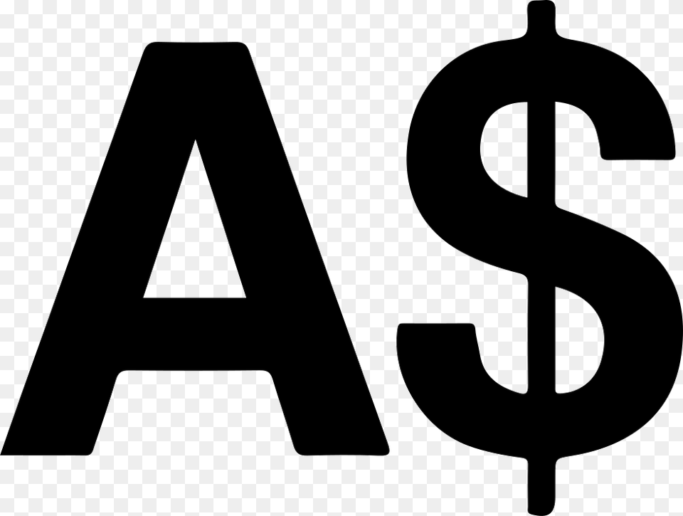 The Australian Dollar Currency Symbol Of Australia, Text, Number, Cross, Sign Png Image