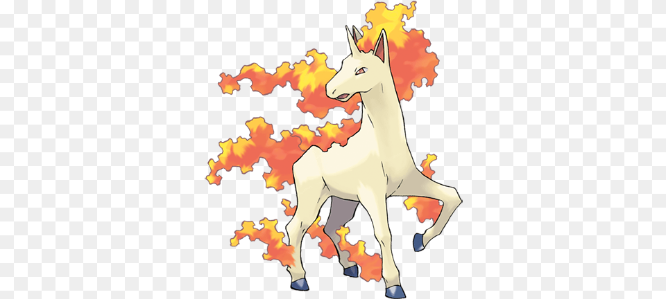 The Author Of This Blurb Is At Level 10 With A Pretty Pokemon Rapidash, Animal, Deer, Mammal, Wildlife Free Png Download