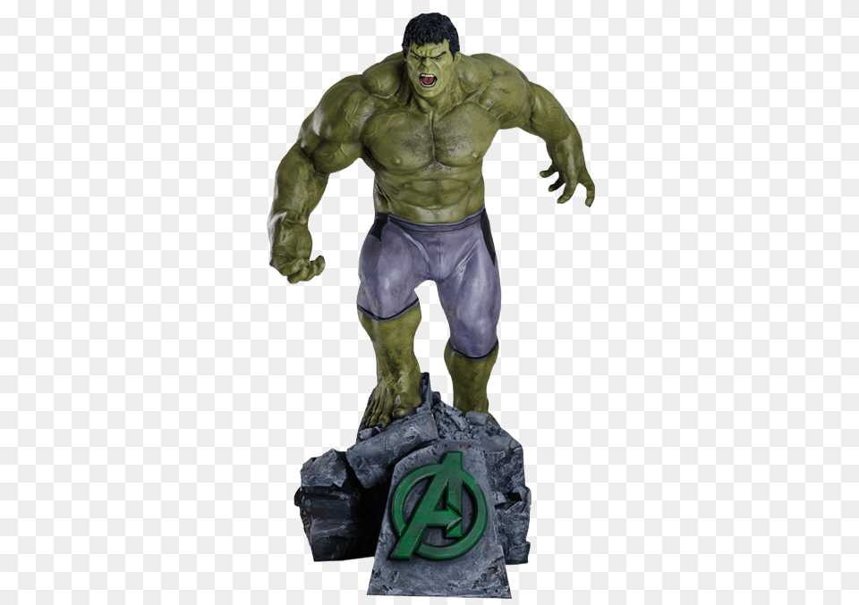 The Avengers Age Of Ultron Hulk Life Size Statue Muckle, Adult, Male, Man, Person Free Transparent Png
