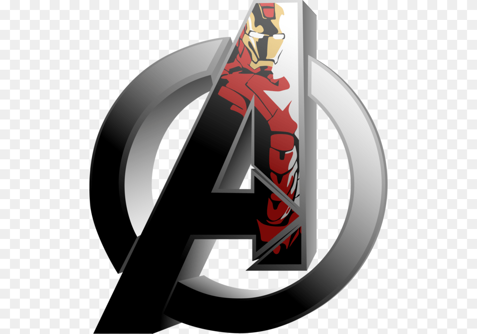 The Avengers Iron Man Avengers Logo Iron Man, Sword, Weapon, Emblem, Symbol Png Image