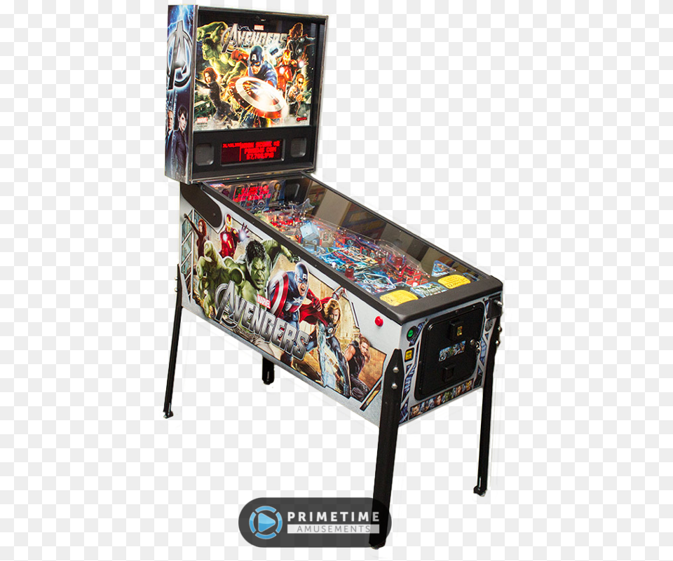 The Avengers Pro Pinball By Stern Pinball Avengers Pro Pinball, Arcade Game Machine, Game, Person, Adult Free Png