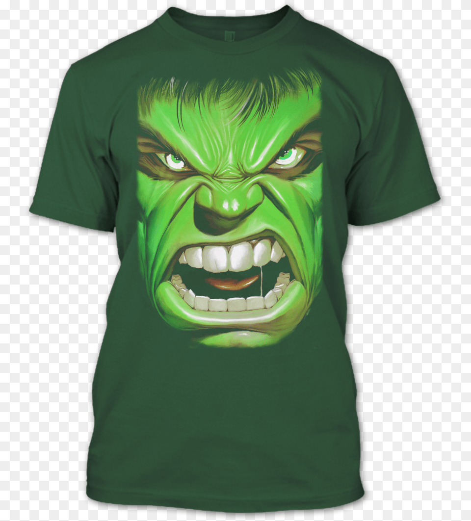 The Avengers Shirt The Hulk Faces T Shirt Incredible Hulk Face, Clothing, T-shirt, Person, Head Free Png