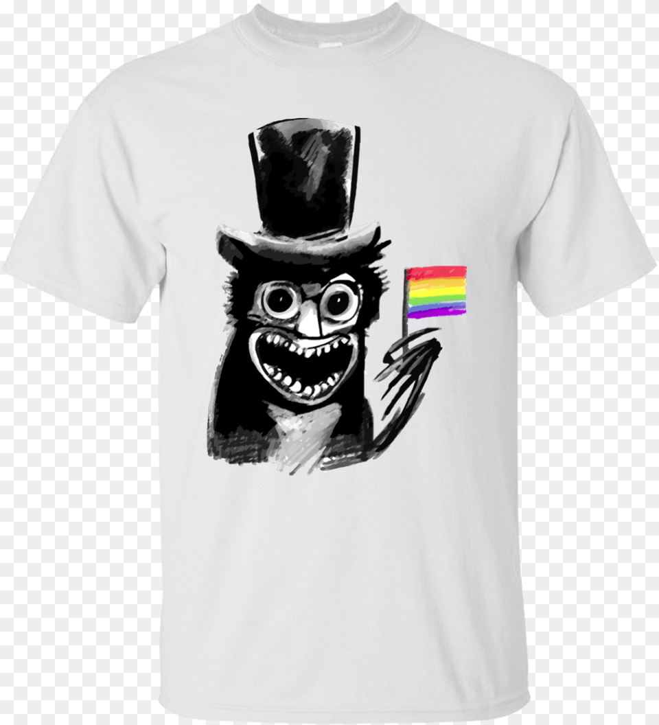 The B Stand For Babadook Pride Babashook Shirt Babadook Gay Icon Meme, Clothing, T-shirt, Face, Head Free Transparent Png