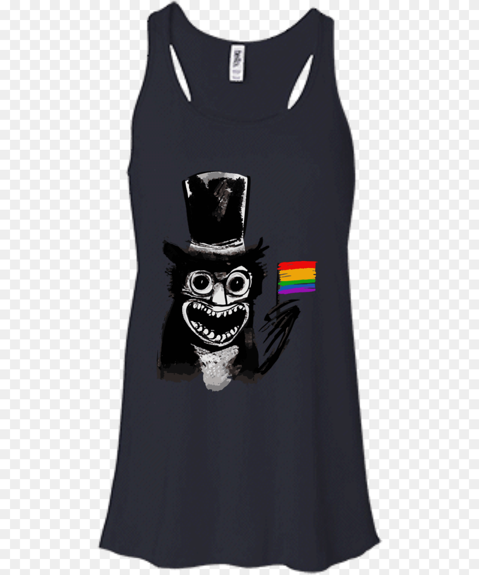 The B Stands For Babadook Shirt Hoodie Tank Jeeps And Dogs Shirt, Clothing, Tank Top, T-shirt, Face Png Image