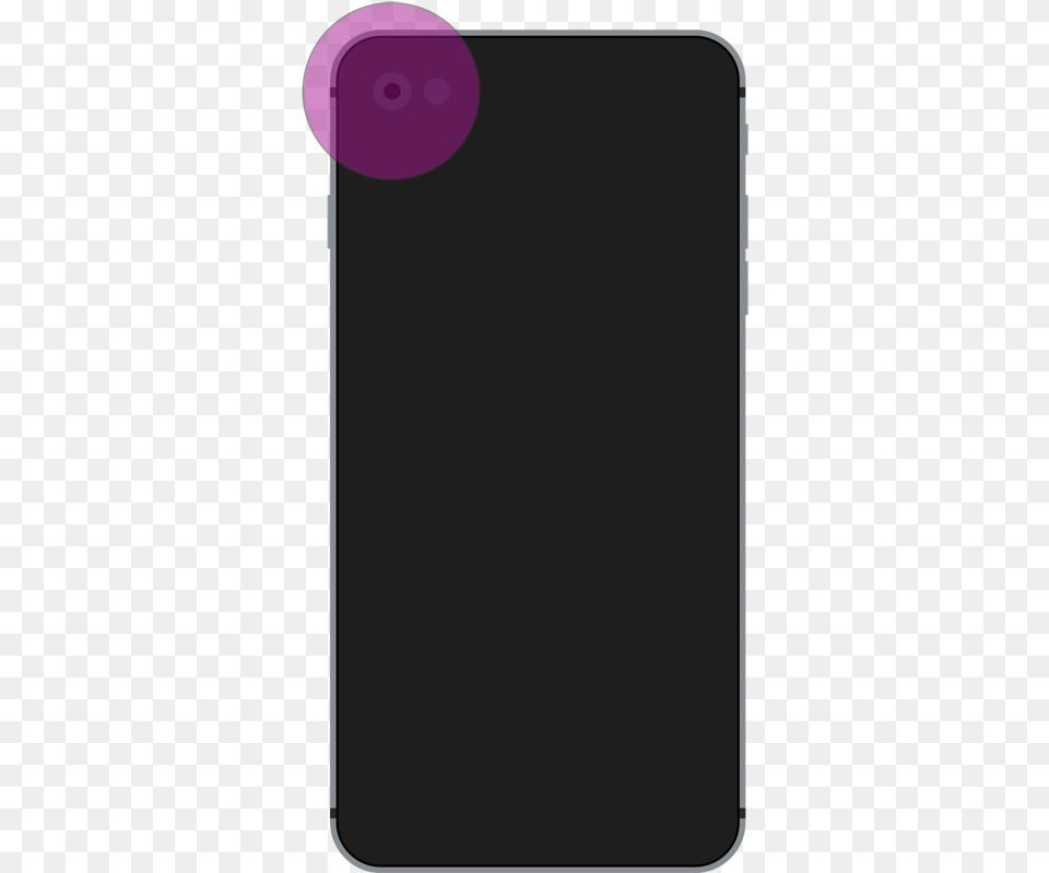 The Back Of A Smartphone With The Location Of The Camera Iphone, Electronics, Mobile Phone, Phone, White Board Free Png Download