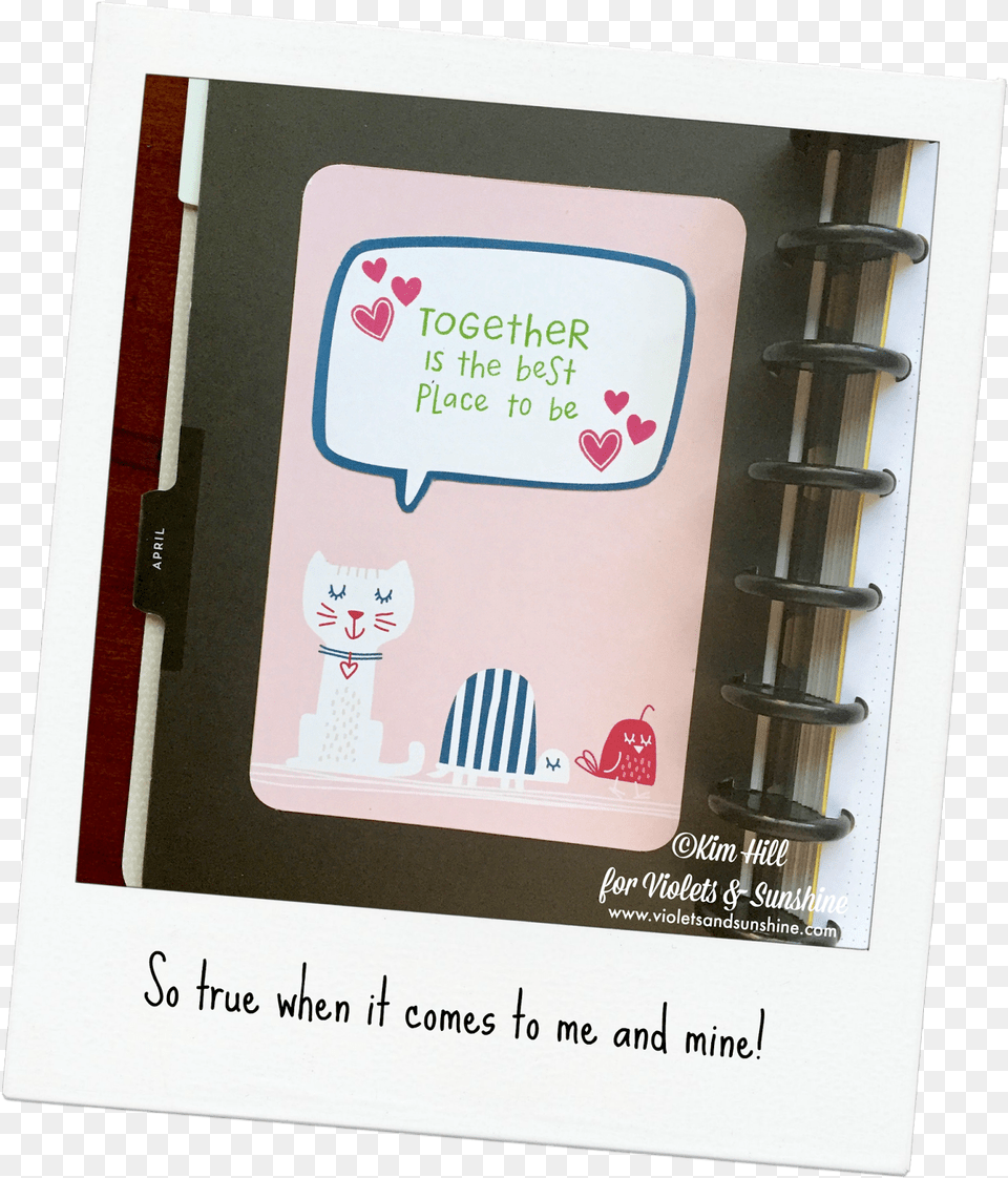 The Backside Of The Dividers Have Inspirational Quotes Scrapbooking, File Binder Png Image