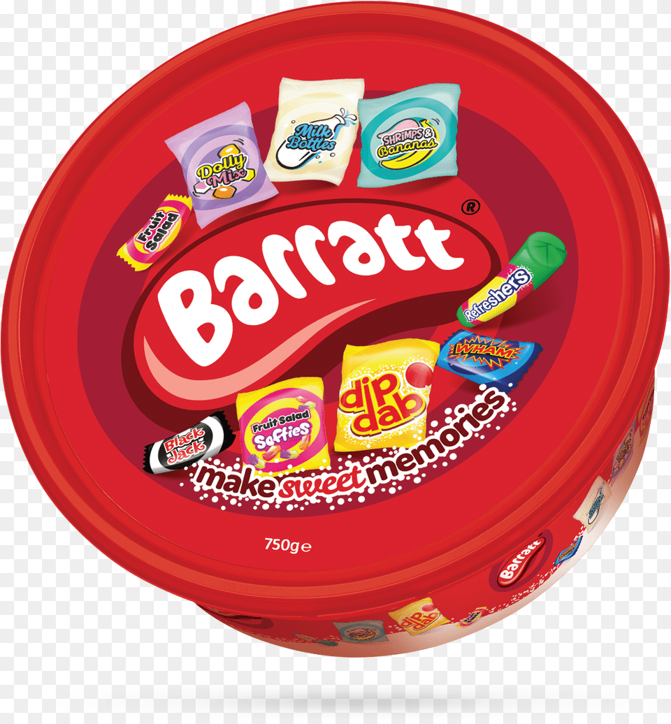 The Barratt Festive Tub Is Available For Just, Food, Sweets, Gum, Plate Png Image