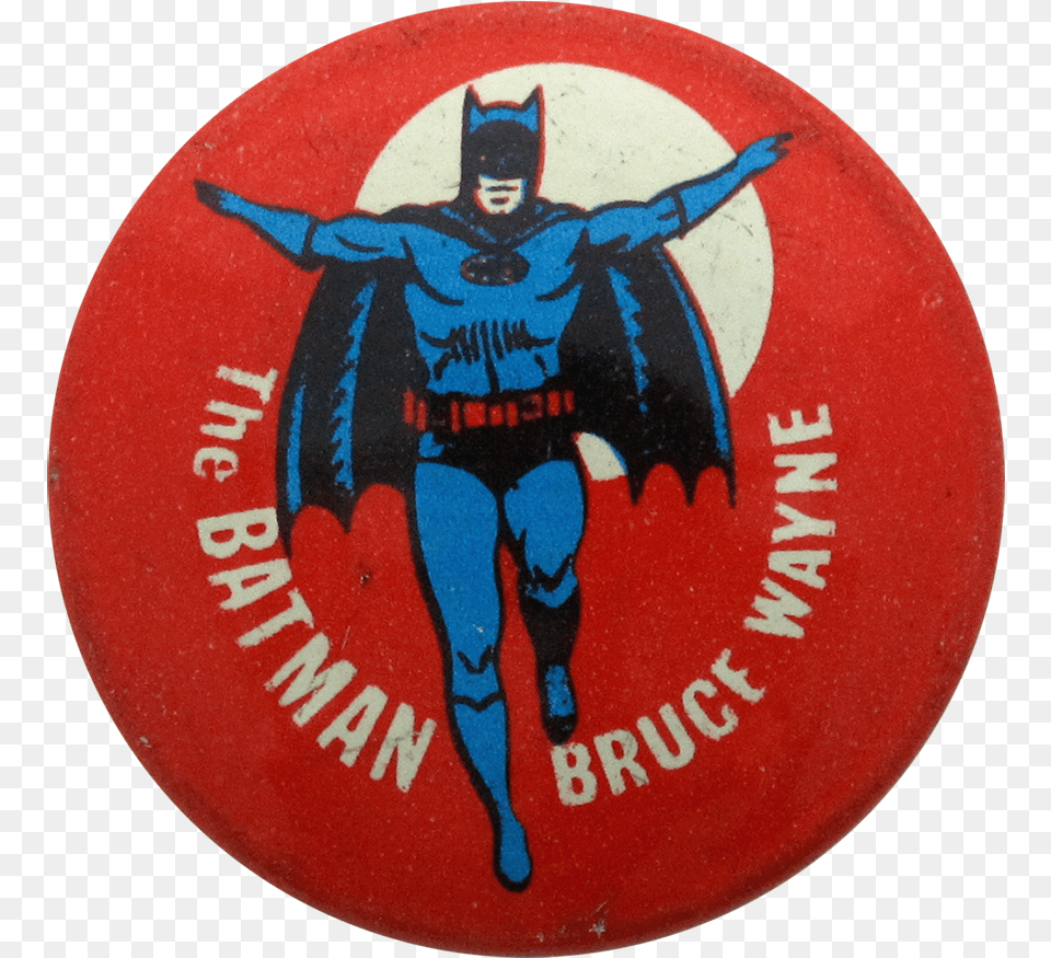 The Batman Bruce Wayne Entertainment Button Museum Batman, Badge, Logo, Symbol, Person Free Png Download