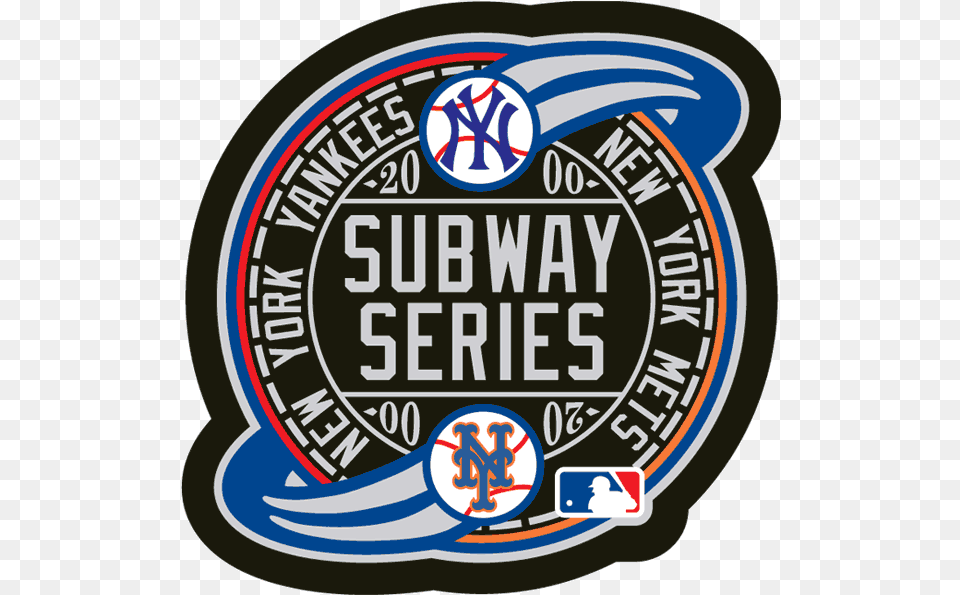 The Battle For Big Apple Is Subway Series Mets Yankees 2018, Badge, Logo, Sticker, Symbol Free Transparent Png