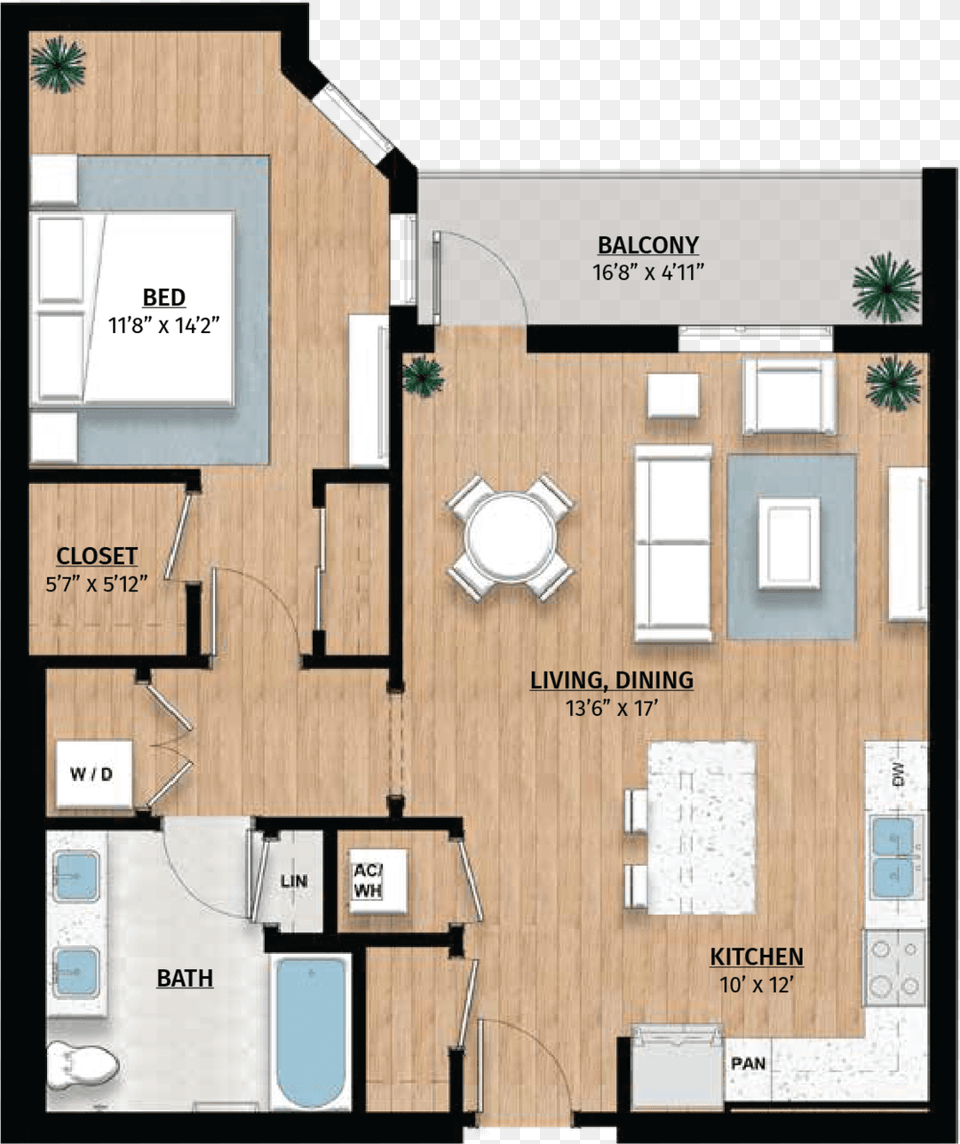 The Bayside Club The Turner Floor Plan Isolated Floor Plan, Diagram, Floor Plan, Chart, Plot Free Png Download