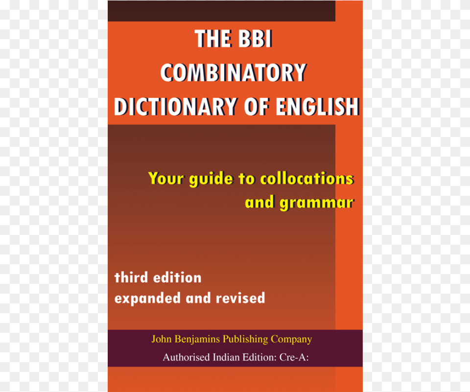 The Bbi Combinatory Dictionary Of English Poster, Advertisement, Book, Publication Png Image