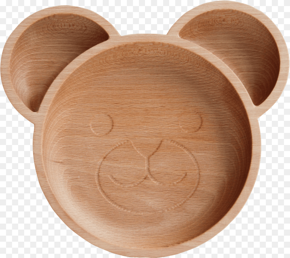 The Bear Plate, Bowl, Wood, Soup Bowl, Pottery Free Png Download