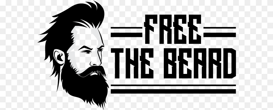 The Beard T Shirt Co Graphic Design, Stencil, People, Person Png Image