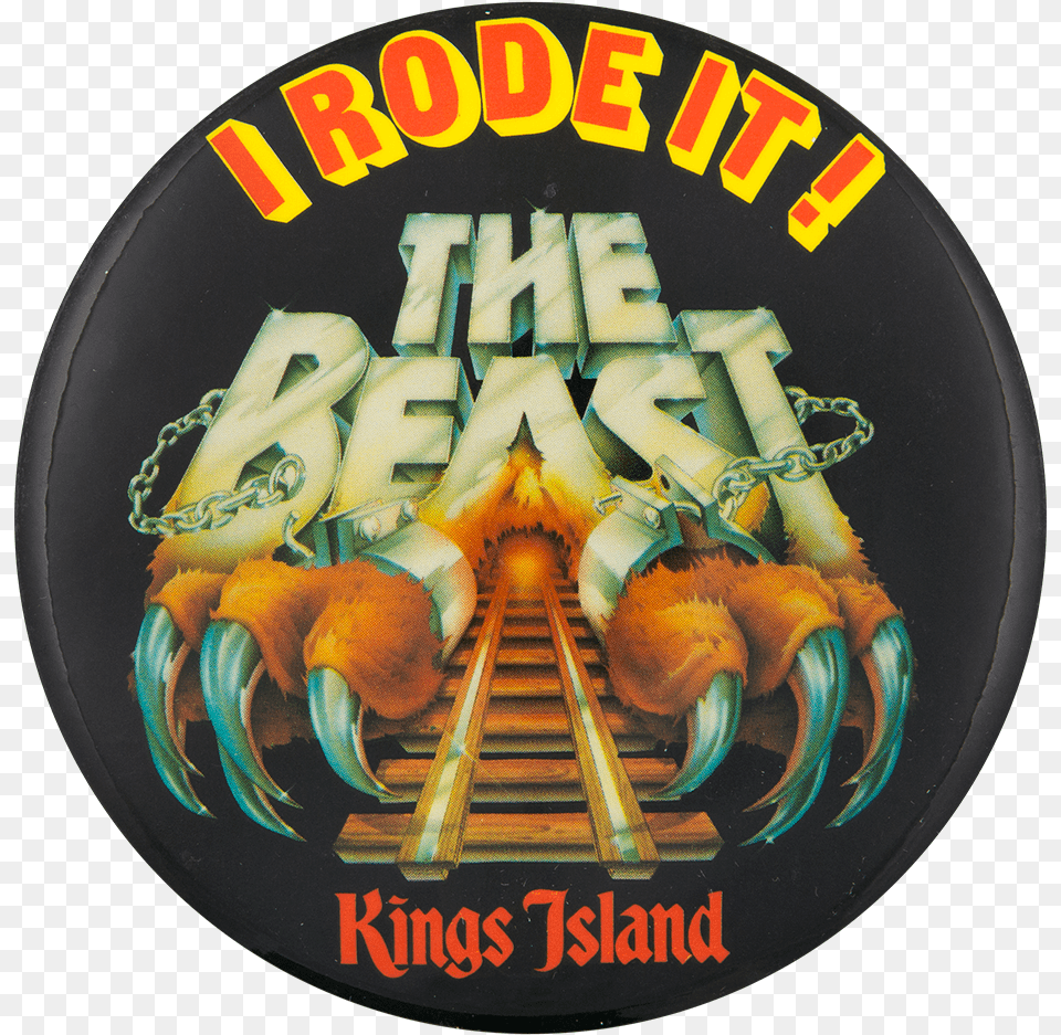 The Beast Kings Island Event Button Museum Beast Roller Coaster, Electronics, Hardware, Logo, Claw Free Transparent Png