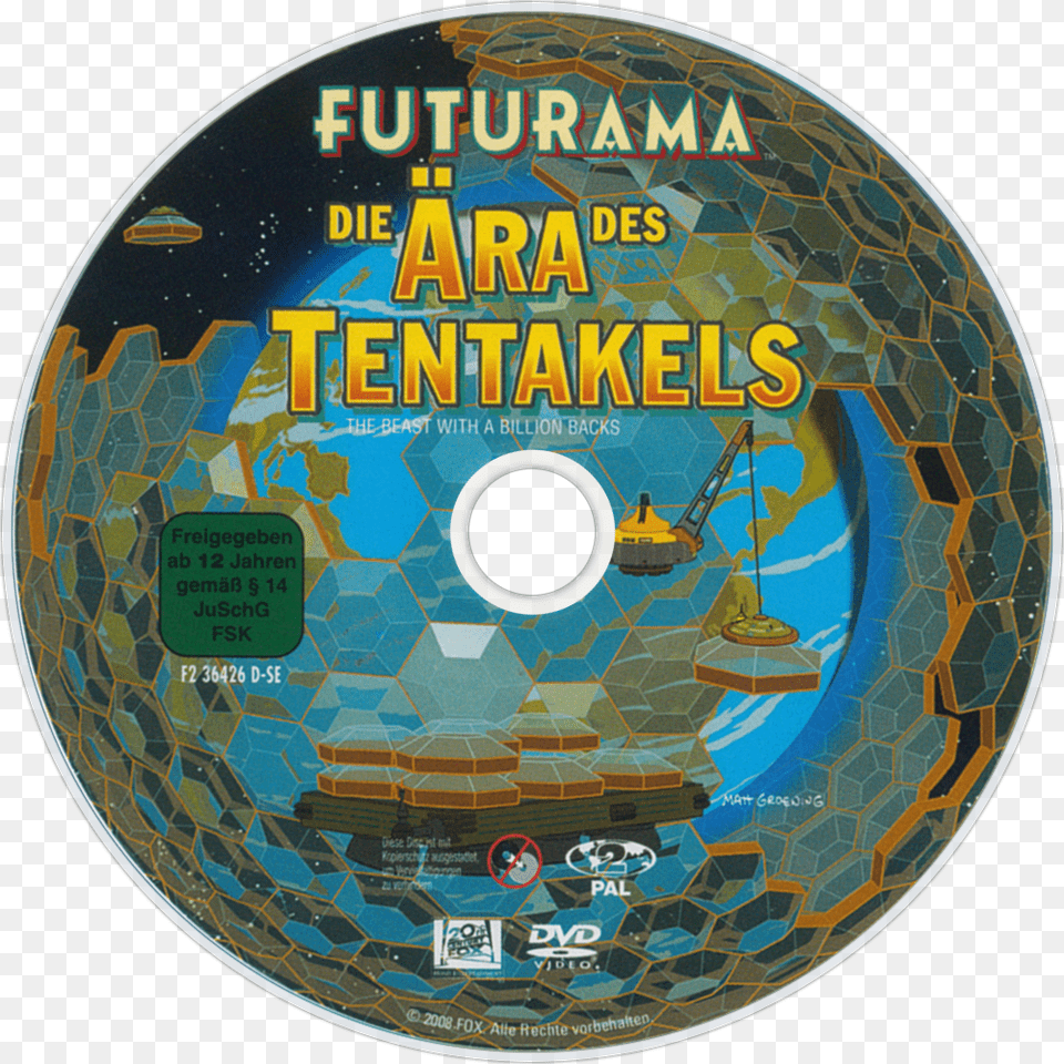 The Beast With A Billion Backs Dvd Disc Futuramaaera Dtentakels Dvd, Disk Free Png Download