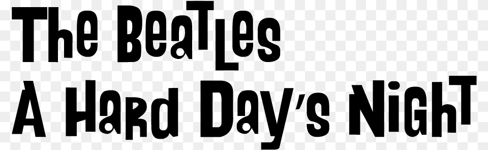 The Beatles A Hard Day S Night Hard Days Night Font, Gray Free Transparent Png
