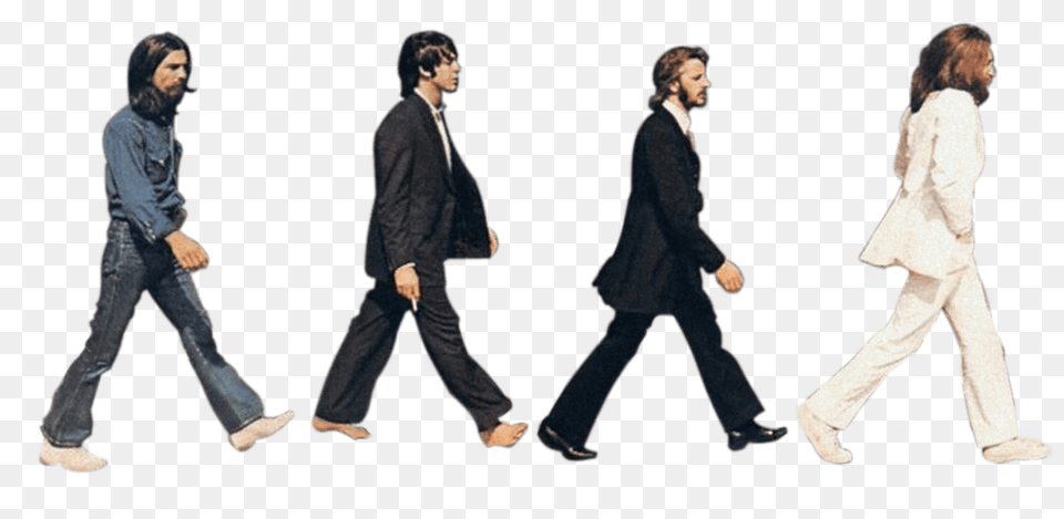 The Beatles Abbey Road Transparent, Walking, Blazer, Clothing, Coat Png