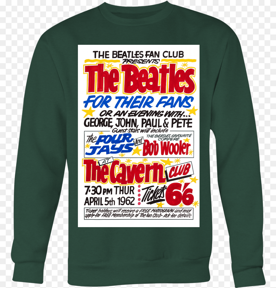 The Beatles For Their Fans Sweatshirt Long Sleeved T Shirt, Clothing, Knitwear, Long Sleeve, Sleeve Free Transparent Png