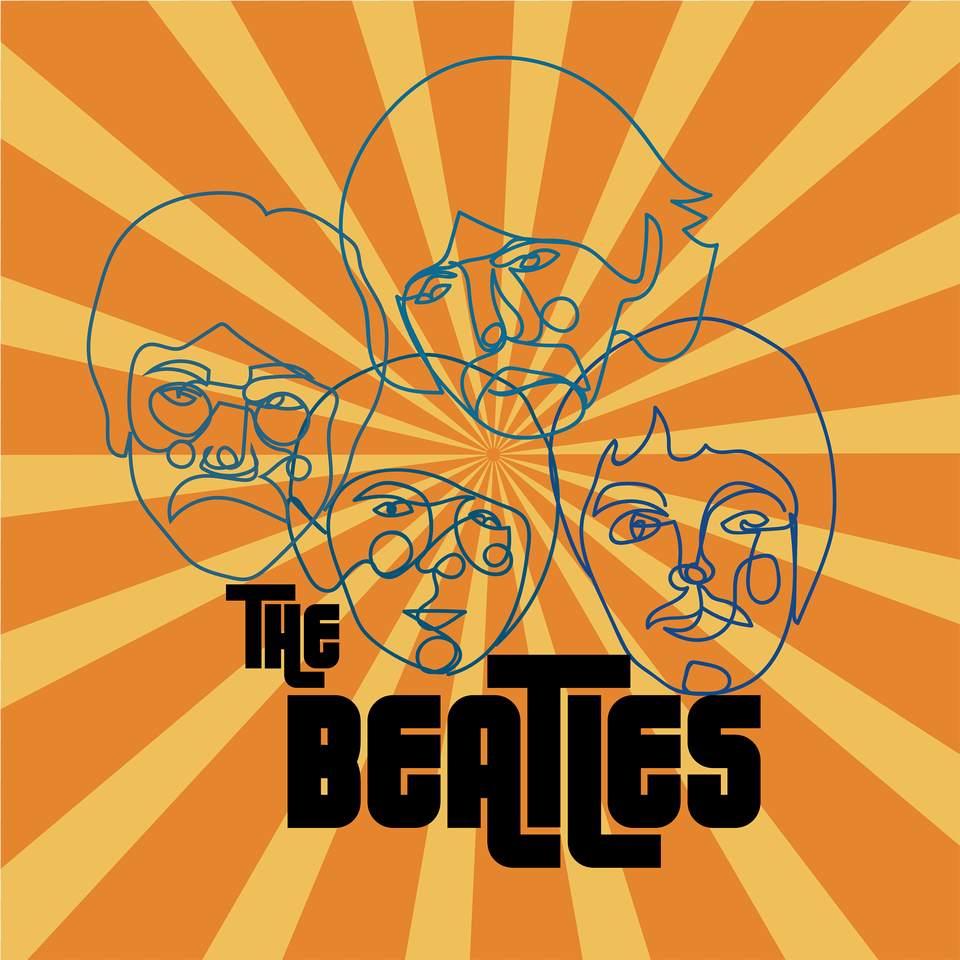 The Beatles Graphic Design, Advertisement, Art, Graphics, Poster Png Image