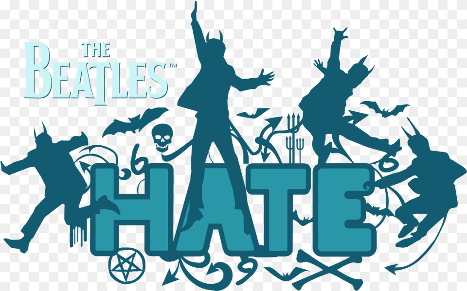 The Beatles Hate The Beatles Hate Illustration, People, Person, Concert, Crowd Free Png