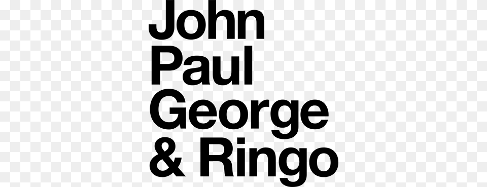 The Beatles John Paul George Ringo Sticker John Paul George Amp Ringo, Gray Free Png