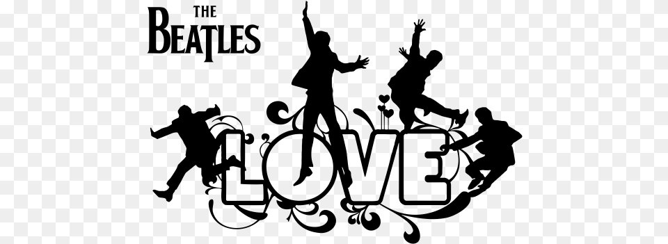 The Beatles Love Decorativo Beatles Album Cover, Gray Free Png Download