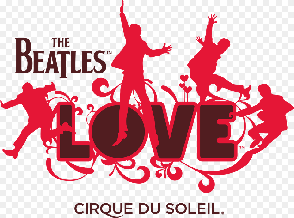 The Beatles Love Logo Cirque Du Soleil Beatles, Baby, Person, Art, Graphics Png