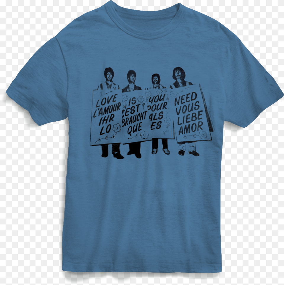The Beatles Love You Need All You Need Is Love, Clothing, T-shirt, Shirt, Adult Free Png