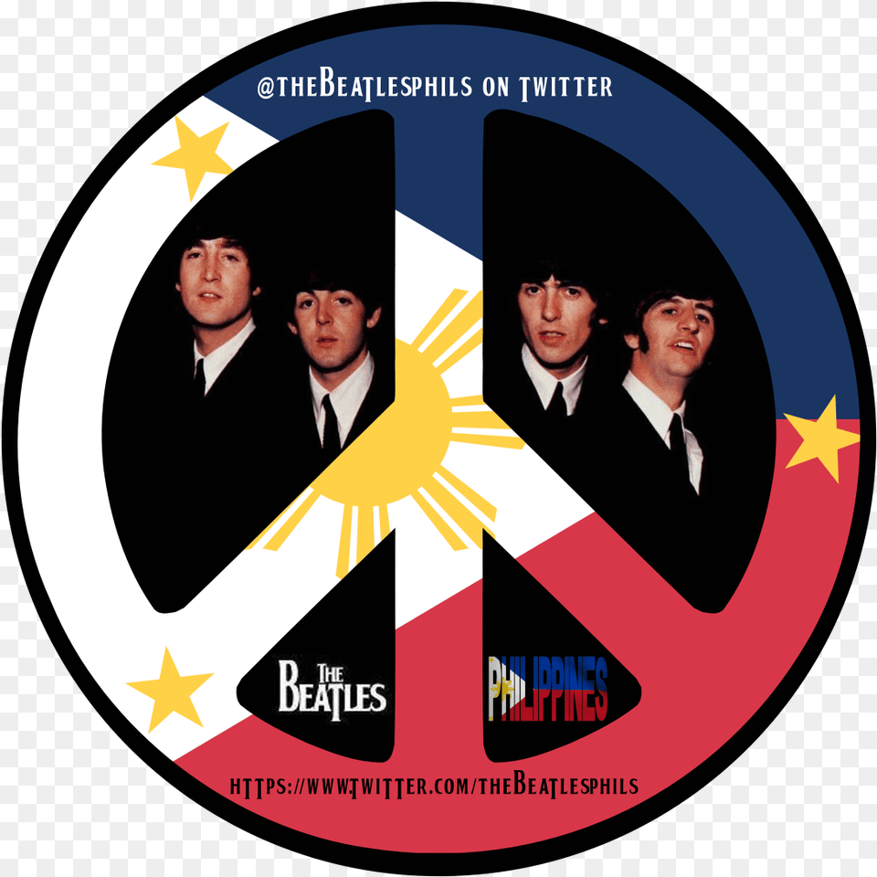 The Beatles Phils Peace Sign Philippine Flag, Adult, Person, People, Man Free Png Download