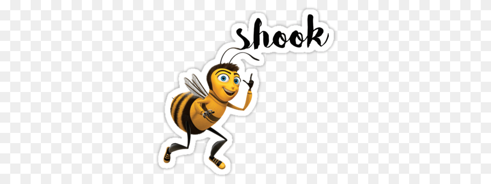 The Bee Movie Shook Meme Shook Script Bee Movie Stickers, Animal, Invertebrate, Insect, Honey Bee Png Image