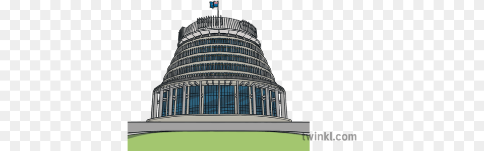 The Beehive Wellington Scavenger Hunt Activity New Zealand Beehive Building, Architecture, Office Building, Urban, City Free Png Download