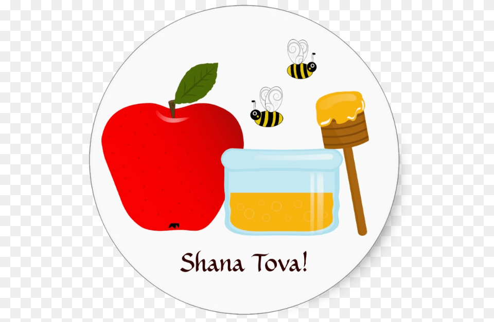 The Bees Rosh Hashanah Gift Art, Apple, Produce, Plant, Fruit Png Image