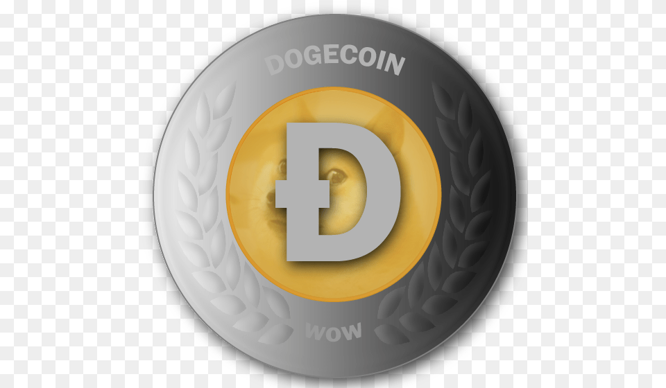 The Beginning Of Dogecoin Steemit Dogecoin, Text, Number, Symbol, Disk Free Transparent Png