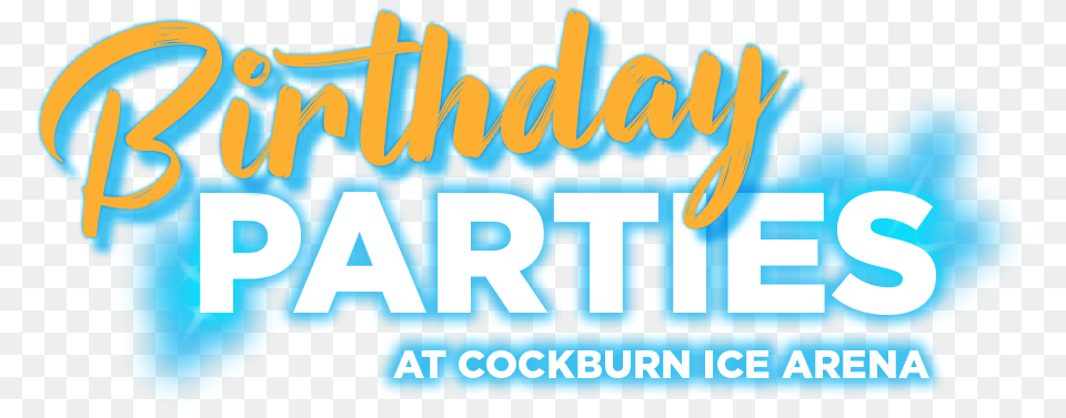 The Best Birthday Parties In Perth At Cockburn Ice Calligraphy, Logo, Advertisement, Text, Poster Free Transparent Png