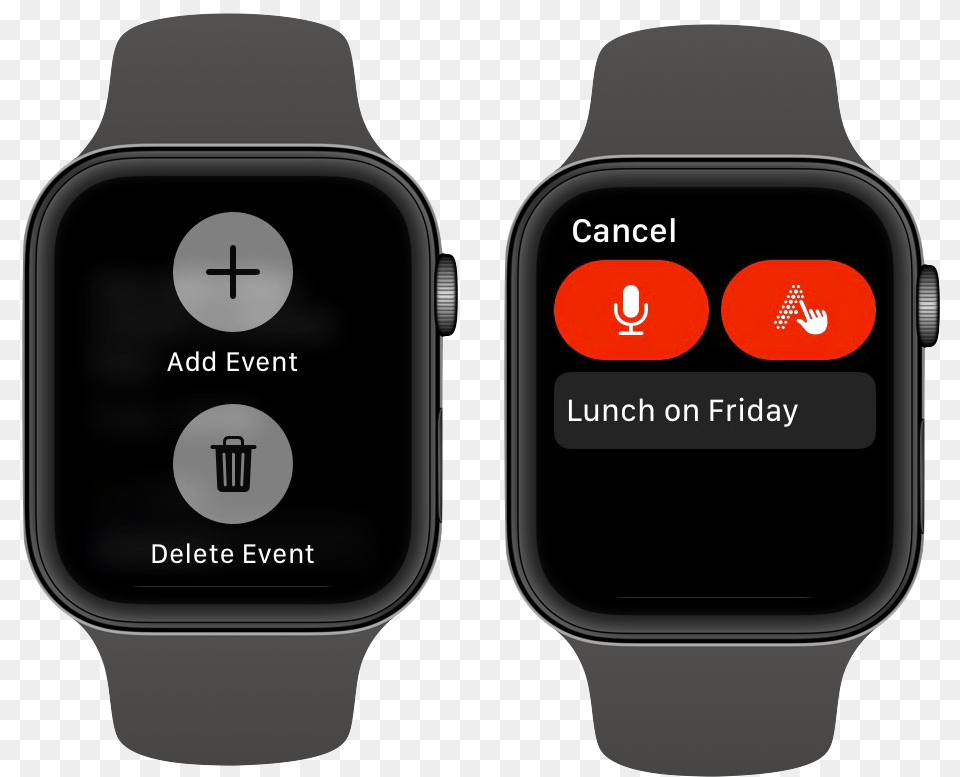 The Best Calendar App For Apple Watch U2013 Sweet Setup Add Event Apple Watch, Wristwatch, Arm, Body Part, Person Free Png Download