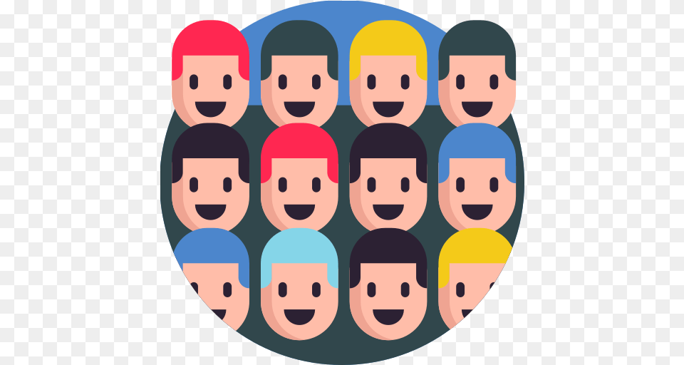 The Best Crowd Icon Images From 195 Crowd Flat People Icon, Art, Photography, Person, Collage Png