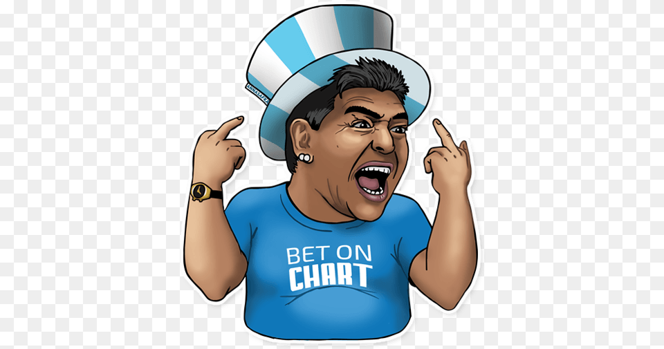 The Best Football Stickers Are Here Betonchart Medium Betting Telegram Stickers, Face, Head, Person, Clothing Png Image