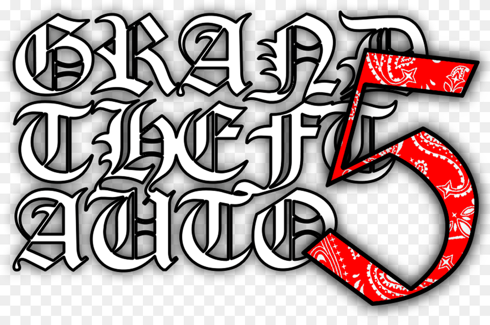 The Best Gta Clipart Bloods Gang Logo, Calligraphy, Handwriting, Text Free Png Download