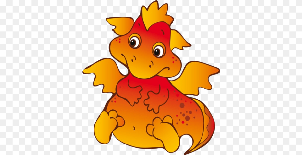 The Best Imagesre Clipart Images From 6 Transparent Orange Cartoon Dragon, Animal, Sea Life, Fish, Goldfish Free Png Download