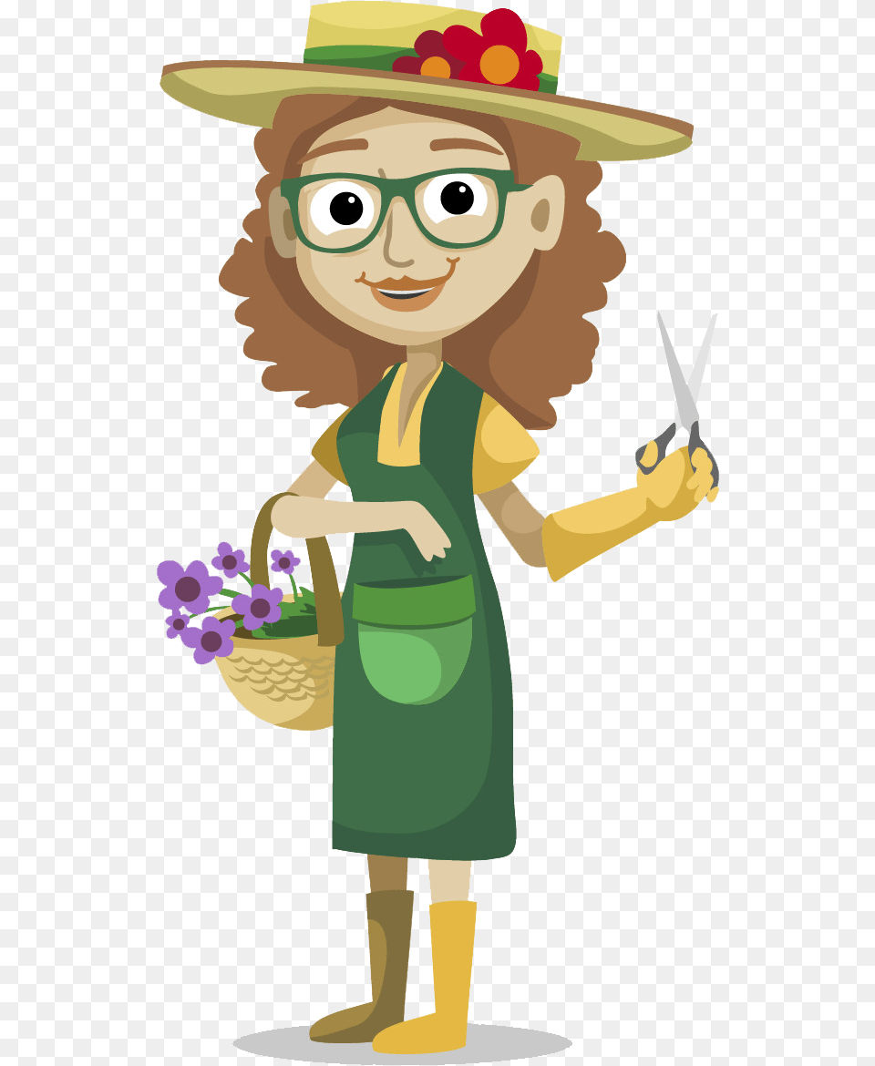 The Best Gardening Databases Gardener Cartoon, Garden, Nature, Outdoors, Person Png Image
