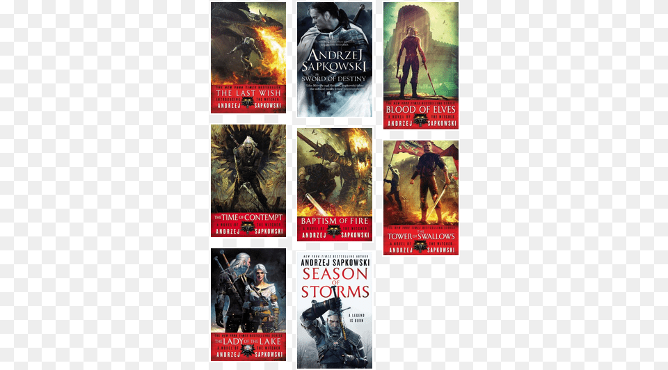 The Best Order To Read The Witcher Series By Andrzej Tower Of Swallows, Publication, Book, Adult, Person Png