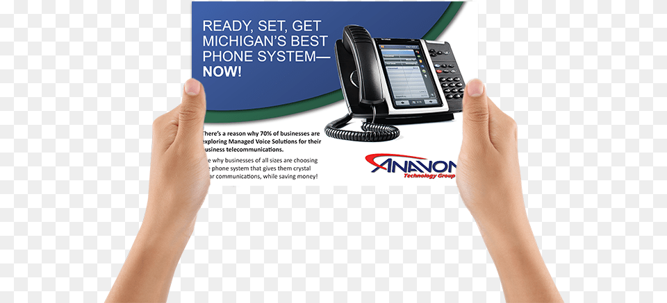 The Best Phone System For Business Is Anavon39s Hosted Business Phone Systems Flyer, Electronics, Adult, Female, Person Png