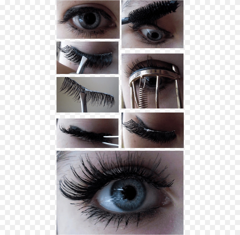 The Best Way To Apply False Lashes Best False Eyelashes Uk, Art, Collage, Person, Cosmetics Free Png Download