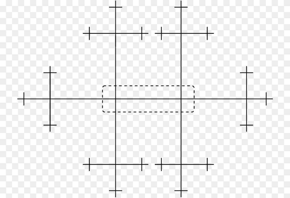 The Bethe Lattice Representation Of The Two Dimensional Diagram, Gray Free Png Download